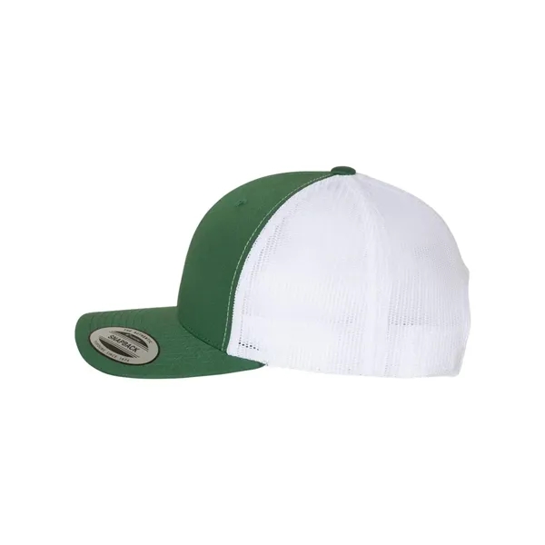 Structured 6 Panel Trucker Cap with Leather Patch - Structured 6 Panel Trucker Cap with Leather Patch - Image 12 of 33