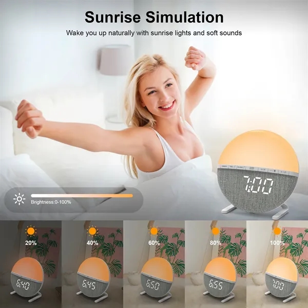 Wake Up Light Sunrise Alarm Clock - Wake Up Light Sunrise Alarm Clock - Image 2 of 5