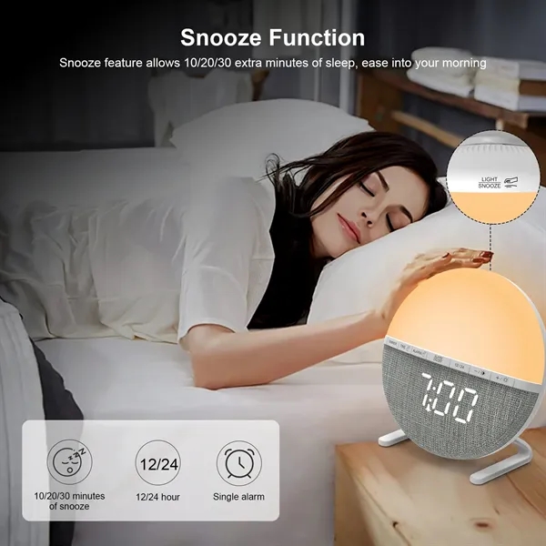 Wake Up Light Sunrise Alarm Clock - Wake Up Light Sunrise Alarm Clock - Image 3 of 5