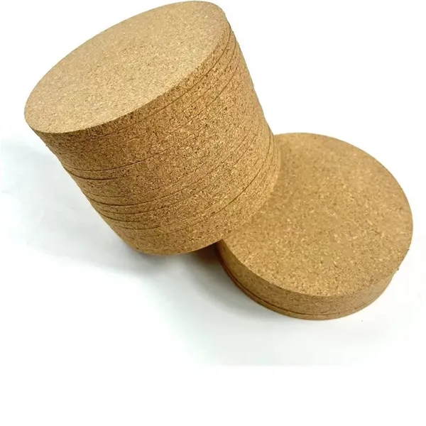 Water-absorbent oak cork coasters for table protection - Water-absorbent oak cork coasters for table protection - Image 5 of 7