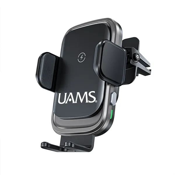 15W Qi Charging Auto Clamping Car Charger Phone Holder Mount - 15W Qi Charging Auto Clamping Car Charger Phone Holder Mount - Image 0 of 2
