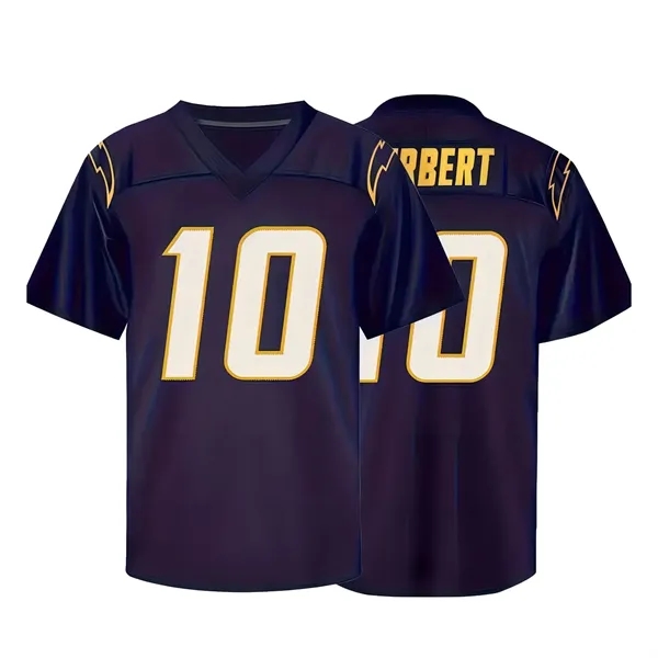 Men's Rugby Jersey v Neck Short-Sleeved T-Shirt - Men's Rugby Jersey v Neck Short-Sleeved T-Shirt - Image 3 of 11