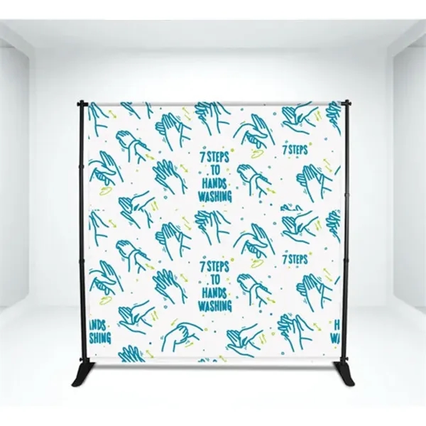 Step and Repeat Backdrop, Single Sided Package (8ft x 8ft) - Step and Repeat Backdrop, Single Sided Package (8ft x 8ft) - Image 0 of 1