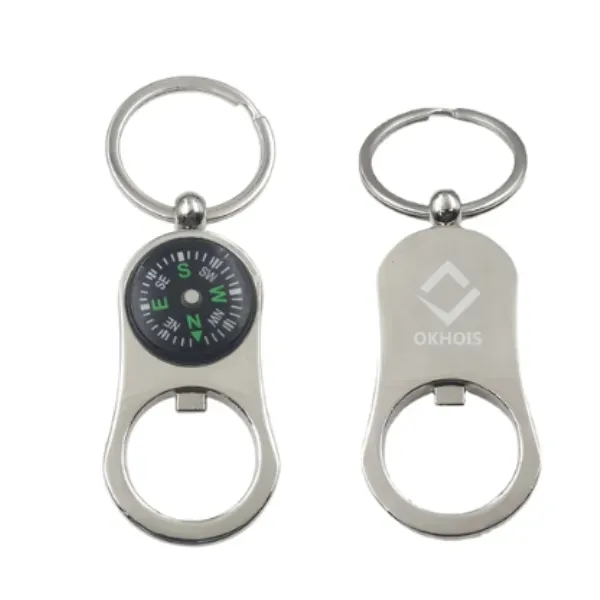 Portable Bottle Opener Compass Keychain - Portable Bottle Opener Compass Keychain - Image 2 of 3