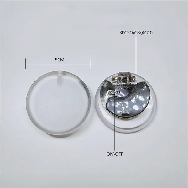 Light Up Button Badge - Light Up Button Badge - Image 2 of 6