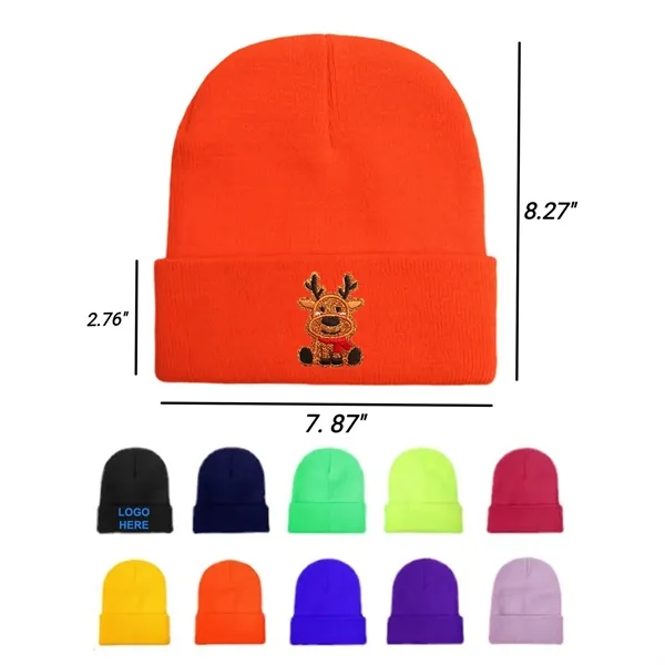 Knitted Woolen Beanie Hat - Knitted Woolen Beanie Hat - Image 0 of 0