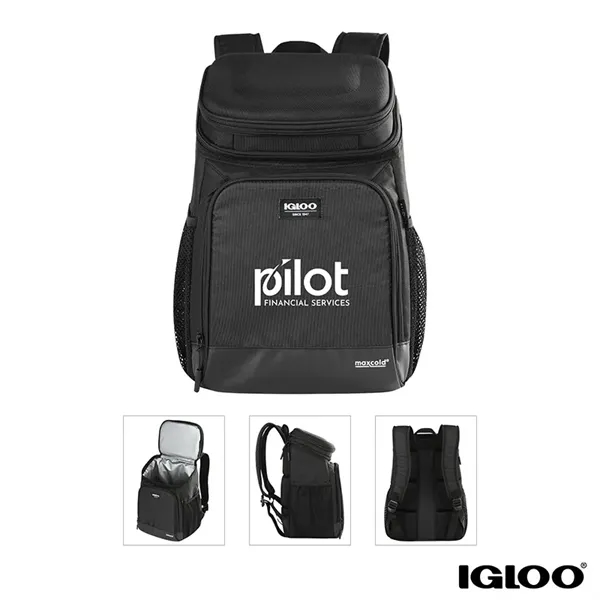 Igloo® MaxCold® Evergreen 18-Can RPET Cooler Backpack - Igloo® MaxCold® Evergreen 18-Can RPET Cooler Backpack - Image 0 of 1