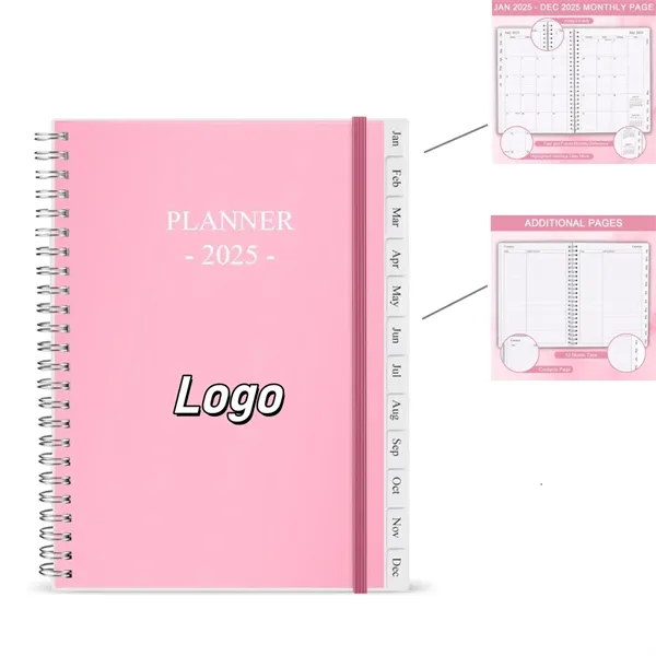 2025 Weekly & Monthly Planner-Calendar Notebook - 2025 Weekly & Monthly Planner-Calendar Notebook - Image 0 of 5