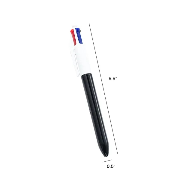 Four in One Push-Button Multi-Color Ballpoint Pen - Four in One Push-Button Multi-Color Ballpoint Pen - Image 8 of 8