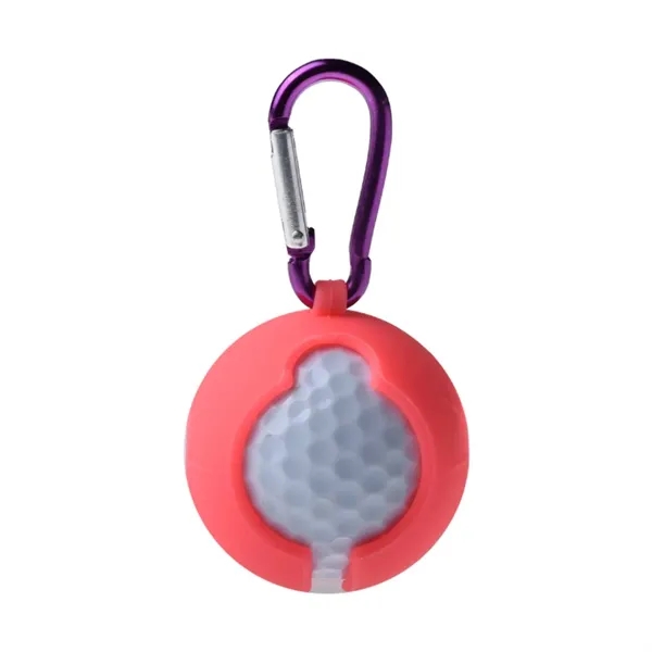 Silicone Golf Ball Holder with Carabiner - Silicone Golf Ball Holder with Carabiner - Image 6 of 7