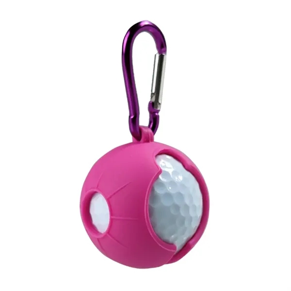 Silicone Golf Ball Holder with Carabiner - Silicone Golf Ball Holder with Carabiner - Image 7 of 7