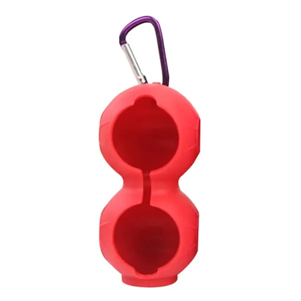 Duo Silicone Golf Ball Holder with Carabiner - Duo Silicone Golf Ball Holder with Carabiner - Image 12 of 13