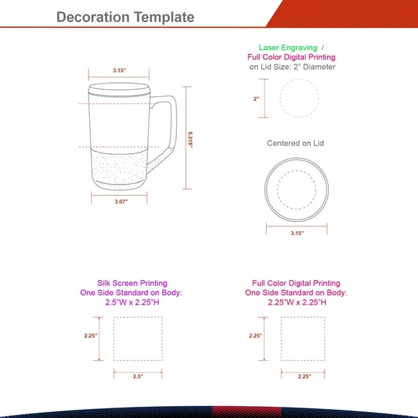 15 OZ. Awanz Ceramic Mug - 15 OZ. Awanz Ceramic Mug - Image 2 of 4