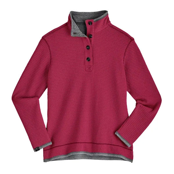 Storm Creek Women's Maverick Waffle Knit Button Up - Storm Creek Women's Maverick Waffle Knit Button Up - Image 13 of 16