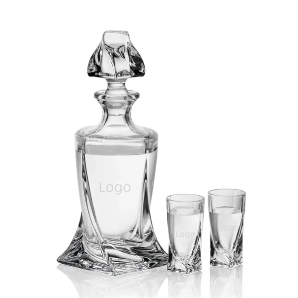 Whiskey Decanter With Glasses Set - Whiskey Decanter With Glasses Set - Image 0 of 3