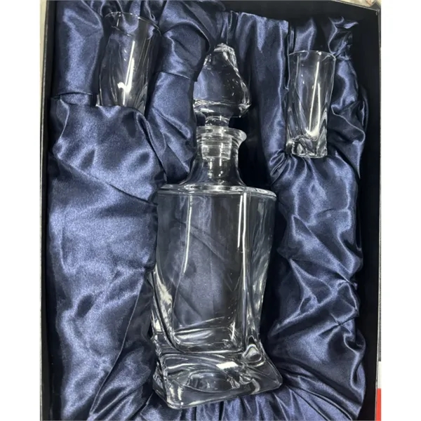 Whiskey Decanter With Glasses Set - Whiskey Decanter With Glasses Set - Image 3 of 3
