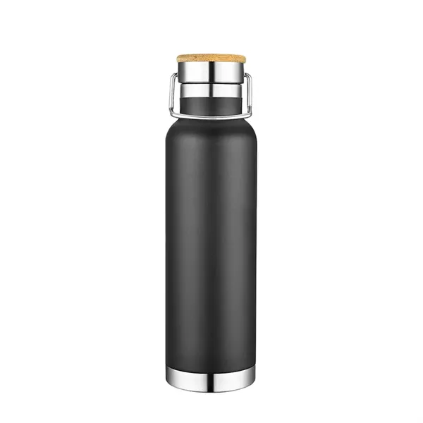 Slate 22oz Vacuum Bottle W/ Bamboo Top - Slate 22oz Vacuum Bottle W/ Bamboo Top - Image 1 of 7