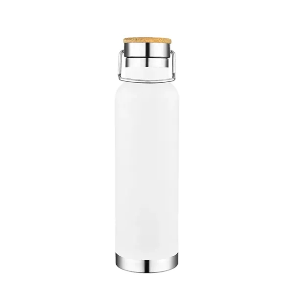 Slate 22oz Vacuum Bottle W/ Bamboo Top - Slate 22oz Vacuum Bottle W/ Bamboo Top - Image 3 of 7