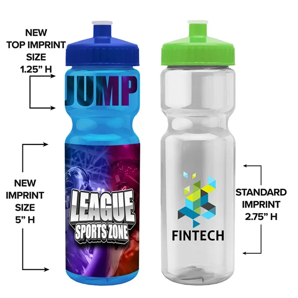 28 oz Transparent Sports Bottle - 28 oz Transparent Sports Bottle - Image 0 of 22