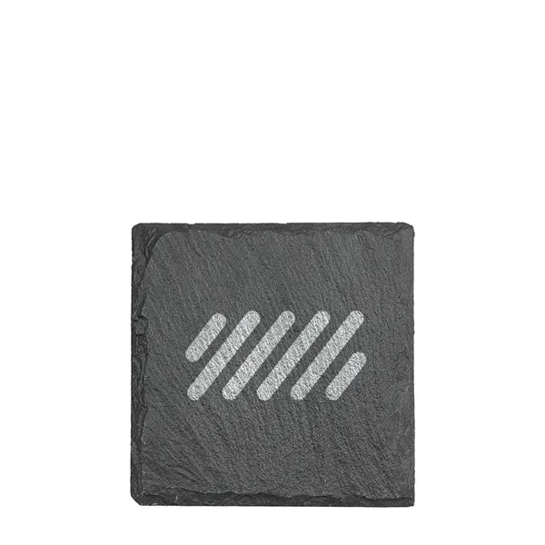 4" x 4" Square Slate Coaster - 4" x 4" Square Slate Coaster - Image 0 of 2