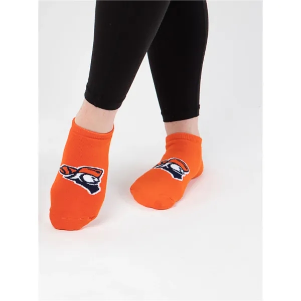 Made in the USA Full Cushion No Show Socks with Knit-In Logo - Made in the USA Full Cushion No Show Socks with Knit-In Logo - Image 1 of 1