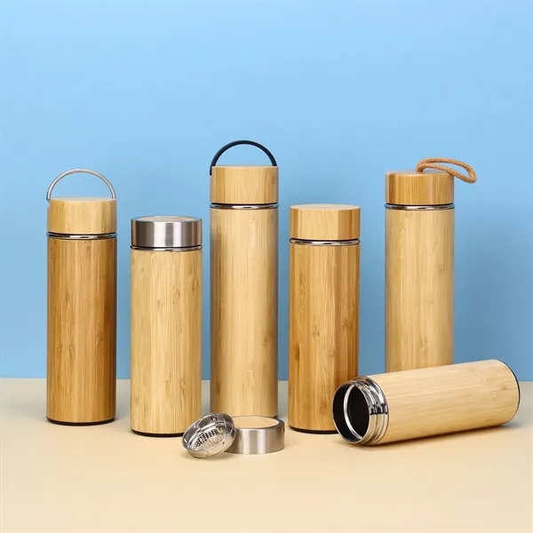 12oz Eco Friendly Bamboo Water Bottle - 12oz Eco Friendly Bamboo Water Bottle - Image 0 of 5