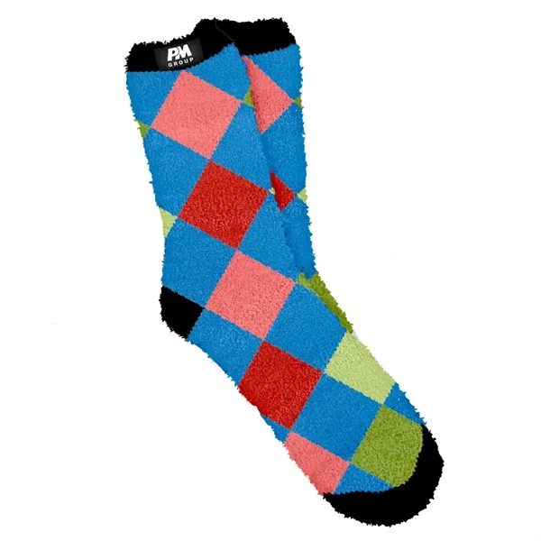 Cozy Jacquard Fluffy Adult Knit Socks - Cozy Jacquard Fluffy Adult Knit Socks - Image 1 of 3