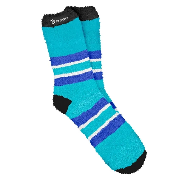 Cozy Jacquard Fluffy Adult Knit Socks - Cozy Jacquard Fluffy Adult Knit Socks - Image 2 of 3