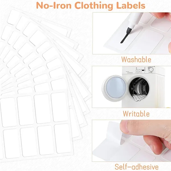 No-Iron Fabric Clothing Labels Name Tag Sticker - No-Iron Fabric Clothing Labels Name Tag Sticker - Image 2 of 4