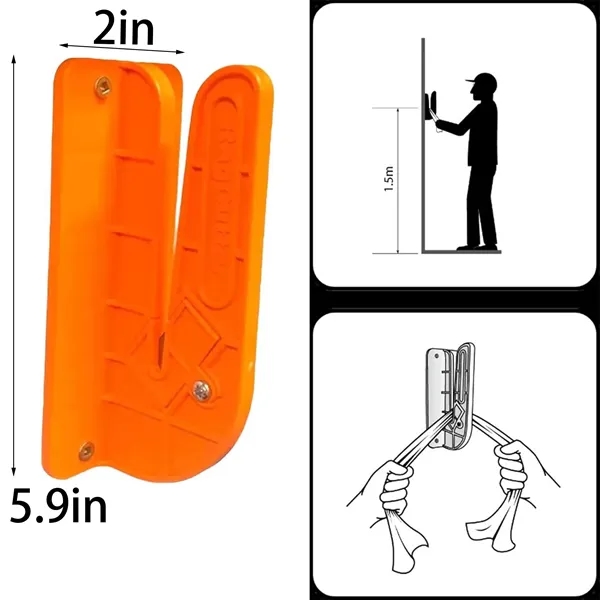 Wall-Mounted Rag Cutter Cloth Cutting Tool - Wall-Mounted Rag Cutter Cloth Cutting Tool - Image 1 of 4