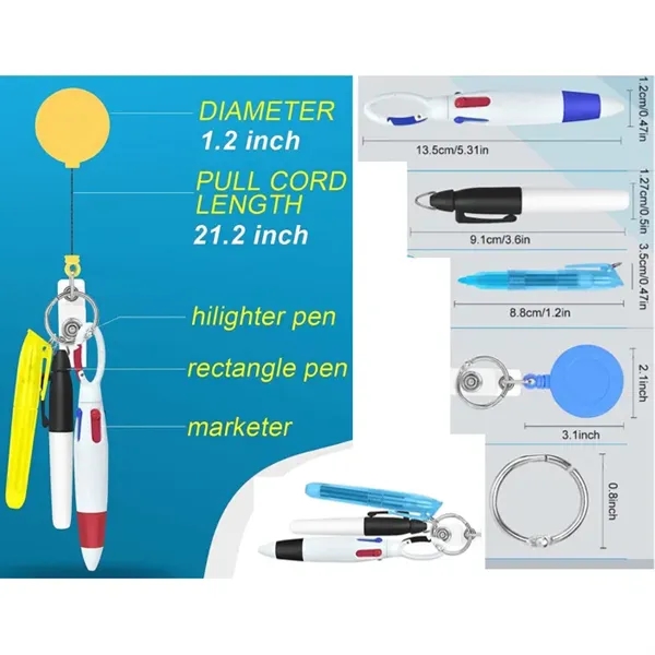 Retractable Nurse Badge Clip and Pen Set - Retractable Nurse Badge Clip and Pen Set - Image 1 of 3