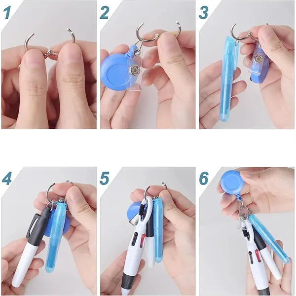 Retractable Nurse Badge Clip and Pen Set - Retractable Nurse Badge Clip and Pen Set - Image 3 of 3