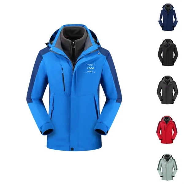 3 in 1 Windproof Snow Ski Jacket Winter Coat - 3 in 1 Windproof Snow Ski Jacket Winter Coat - Image 0 of 7