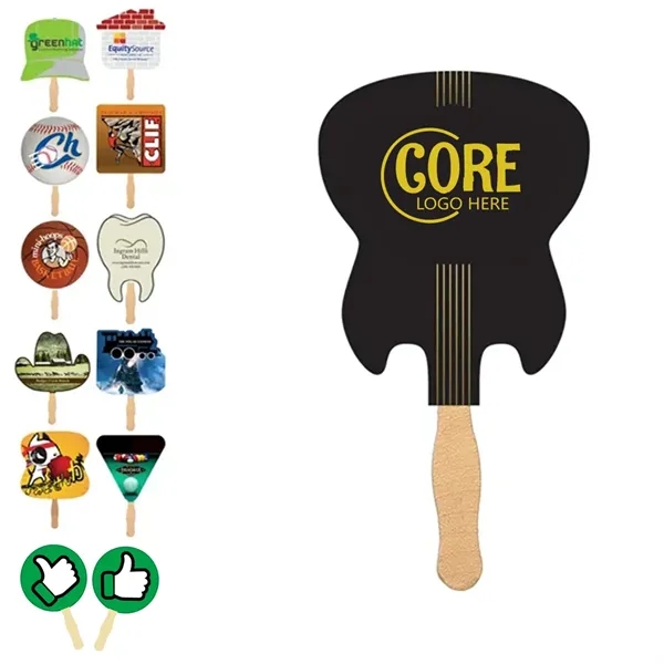 Custom Promotional Handheld Paper Fan - Custom Promotional Handheld Paper Fan - Image 2 of 3