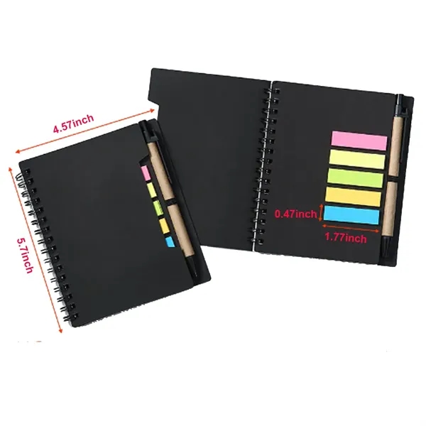 Custom Notebook With Sticky Notes and Pen - Custom Notebook With Sticky Notes and Pen - Image 1 of 2