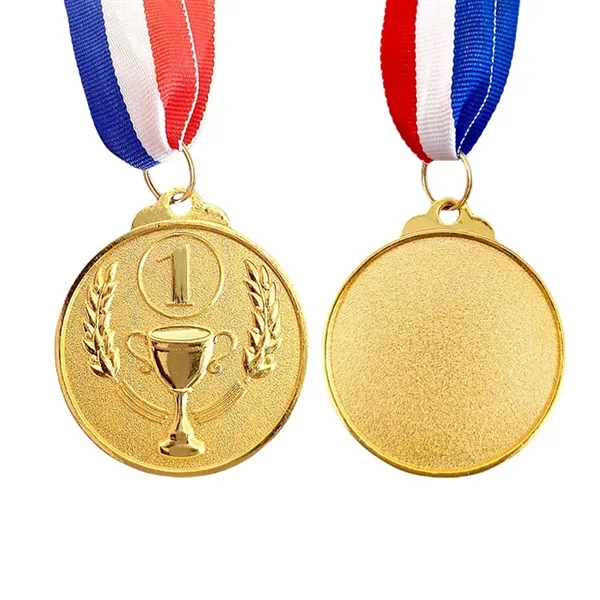 Student Trophy 123 Gold Silver Bronze Medal - Student Trophy 123 Gold Silver Bronze Medal - Image 1 of 3