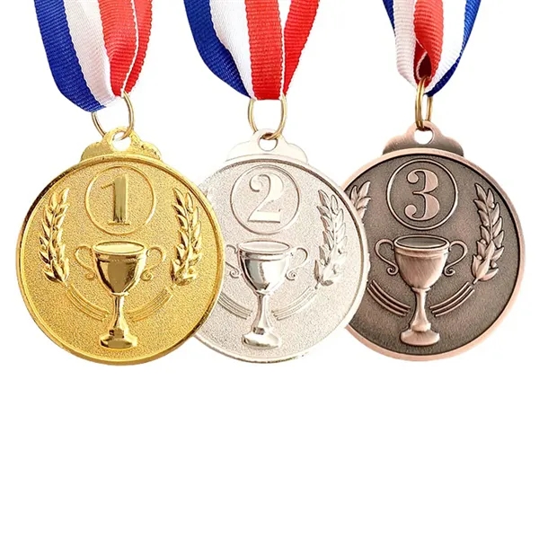 Student Trophy 123 Gold Silver Bronze Medal - Student Trophy 123 Gold Silver Bronze Medal - Image 3 of 3