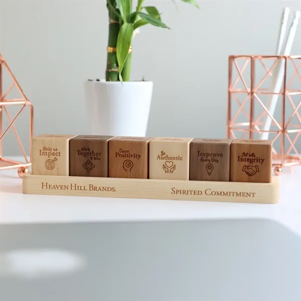 Core Values Desktop Blocks With Tray Display™ - Core Values Desktop Blocks With Tray Display™ - Image 11 of 11