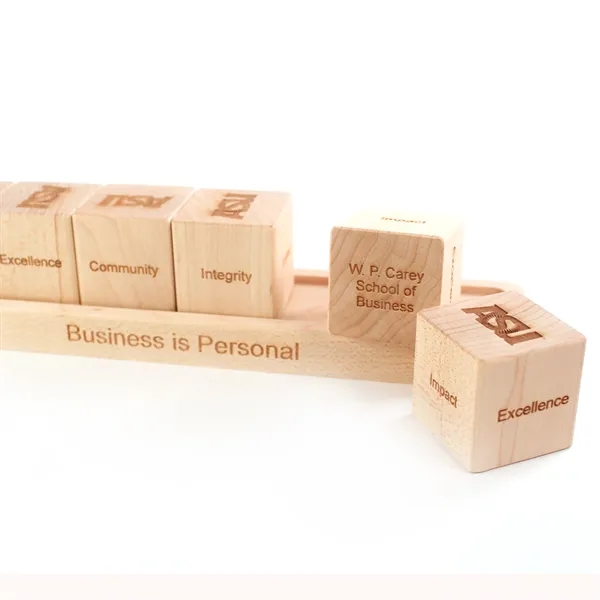 Core Values Desktop Blocks With Tray Display™ - Core Values Desktop Blocks With Tray Display™ - Image 3 of 11