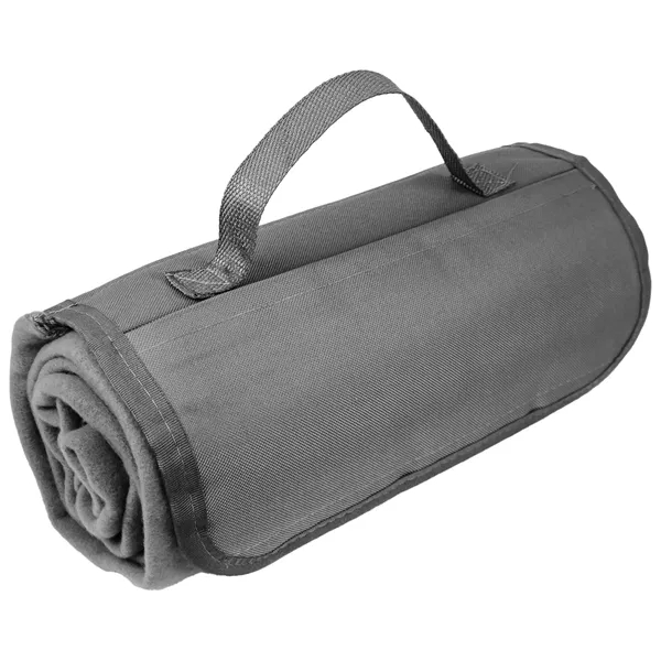 Roll Up Picnic Blanket w/ Easy carry handle 47" X 53" - Roll Up Picnic Blanket w/ Easy carry handle 47" X 53" - Image 4 of 7