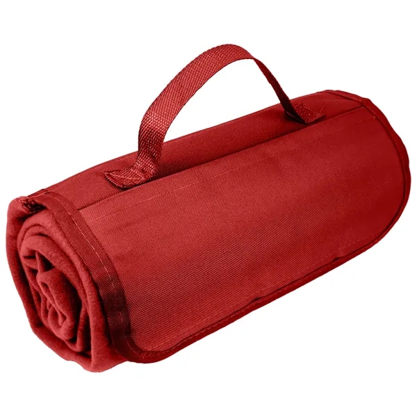 Roll Up Picnic Blanket w/ Easy carry handle 47" X 53" - Roll Up Picnic Blanket w/ Easy carry handle 47" X 53" - Image 6 of 7