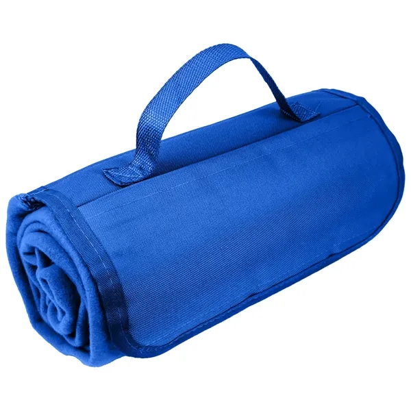 Roll Up Picnic Blanket w/ Easy carry handle 47" X 53" - Roll Up Picnic Blanket w/ Easy carry handle 47" X 53" - Image 7 of 7