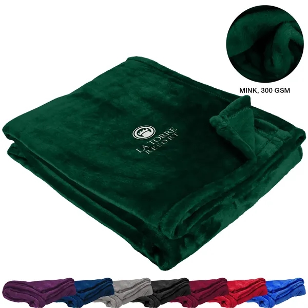 Soft Mink Touch Premium Blanket w/ Custom Imprint, 50" X 60" - Soft Mink Touch Premium Blanket w/ Custom Imprint, 50" X 60" - Image 0 of 21