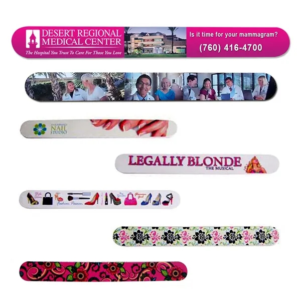 Promotional Nail File Emery Board 7" Double Sided - Promotional Nail File Emery Board 7" Double Sided - Image 0 of 0