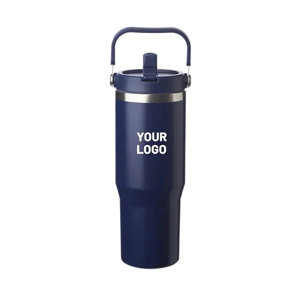 Stainless Steel Tumbler with Handle, 30 oz. - Stainless Steel Tumbler with Handle, 30 oz. - Image 2 of 7