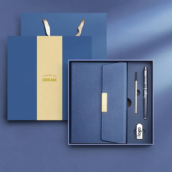 PU Leather Surface Journal Notebook Gift Box Set - PU Leather Surface Journal Notebook Gift Box Set - Image 0 of 9