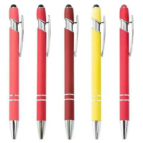 2-in-1 Soft Touch Metal Ballpoint Pen with Stylus Tip 5.6'' - 2-in-1 Soft Touch Metal Ballpoint Pen with Stylus Tip 5.6'' - Image 6 of 7