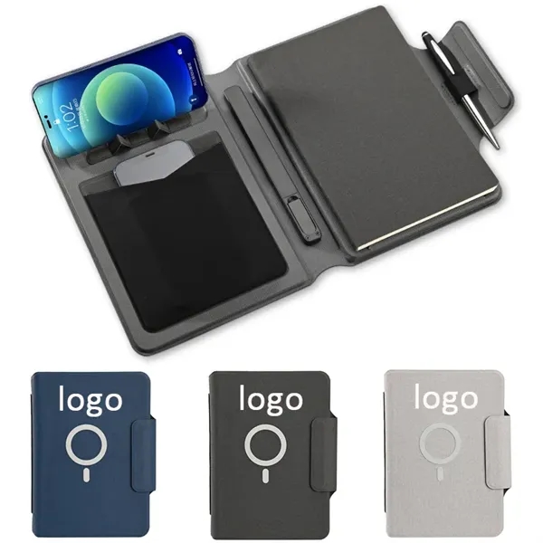 MOQ10 Multifunction Magnetic 10w Wireless Charging Notebook - MOQ10 Multifunction Magnetic 10w Wireless Charging Notebook - Image 0 of 5