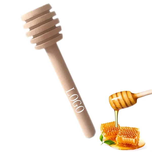 3 Inch Wooden Honey Dipper Sticks - 3 Inch Wooden Honey Dipper Sticks - Image 0 of 3