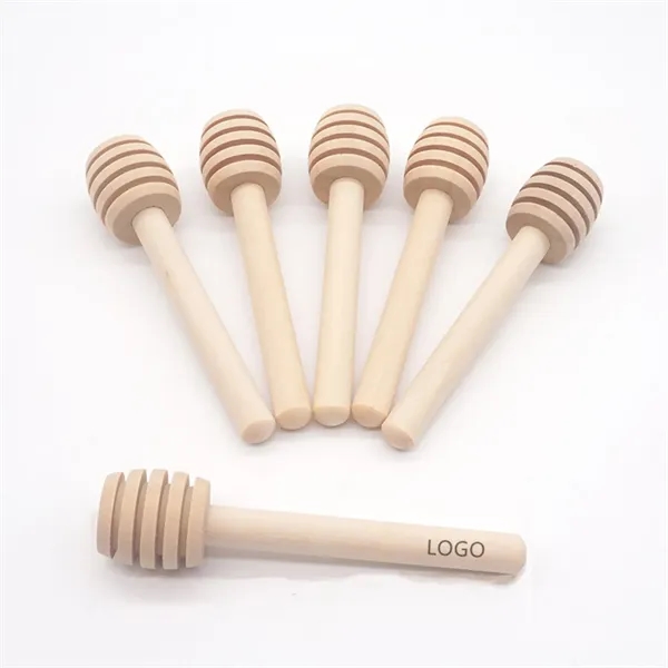 3 Inch Wooden Honey Dipper Sticks - 3 Inch Wooden Honey Dipper Sticks - Image 2 of 3